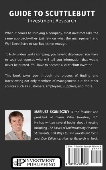Scuttlebutt Investor: Guide to Scuttlebutt Investment Research