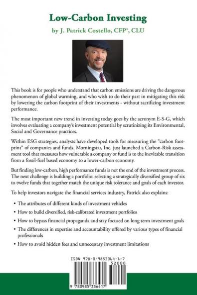 Low-Carbon Investing: Defending the Climate/Emphasizing Performance: 1 (Sustainable Investing)