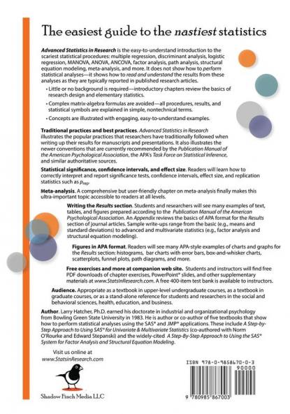 Advanced Statistics in Research
