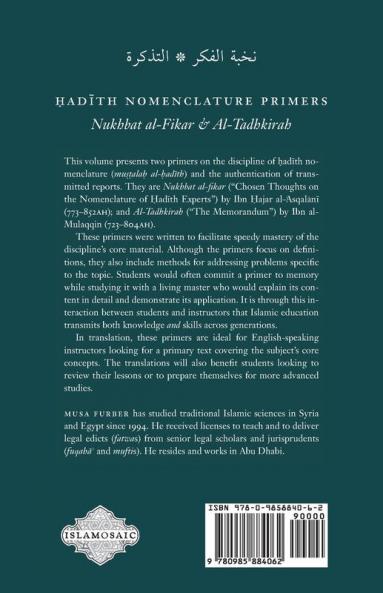 Hadith Nomenclature Primers