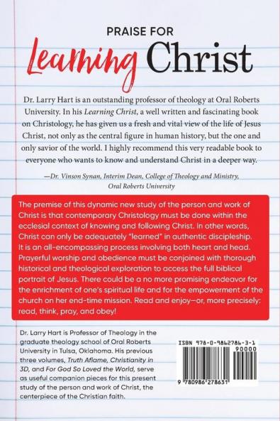 Learning Christ: A Contemporary Study of the Person and Work of Christ
