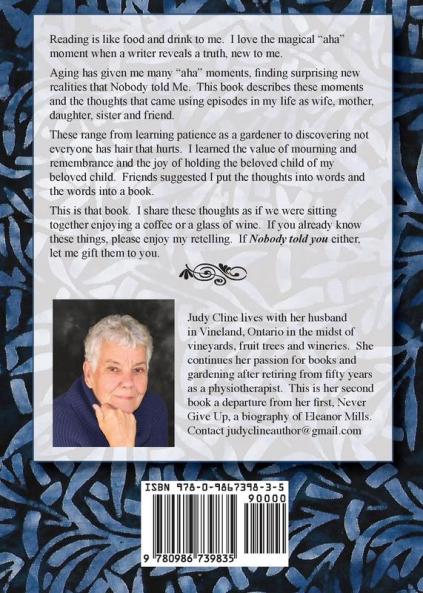 Random Thoughts as I Age: Things Nobody Told Me