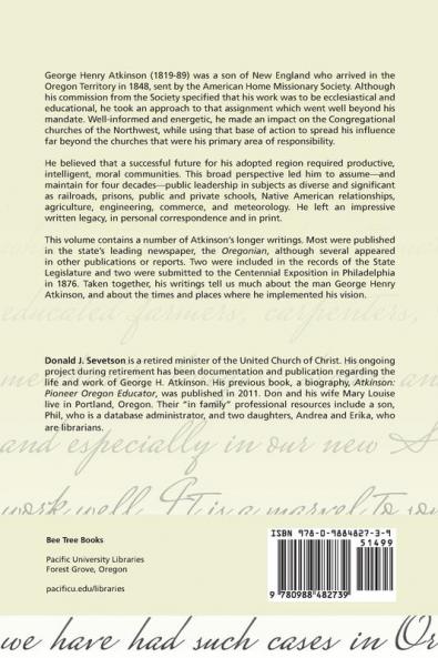 A Public Spirit: George H. Atkinson's Written Legacy