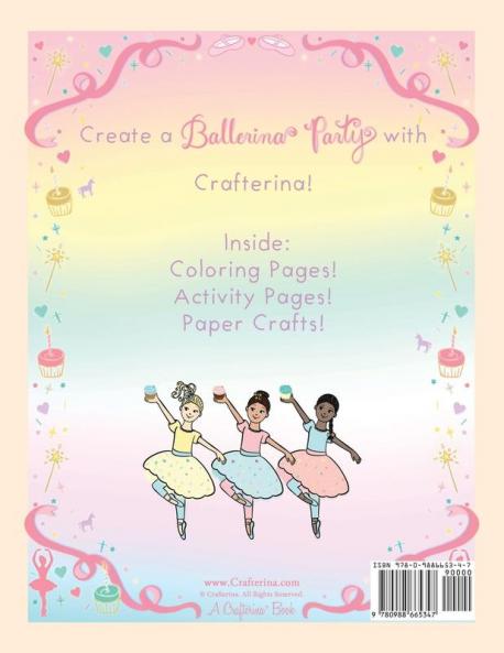 Ballerina Party Coloring & Craft Book
