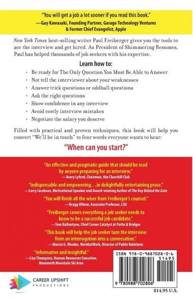 When Can You Start?: How to Ace the Interview and Win the Job