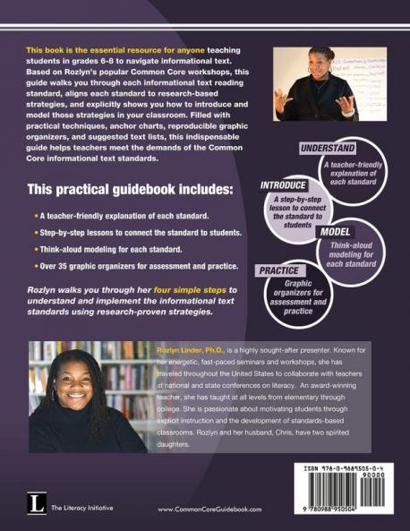 The Common Core Guidebook 6-8: Informational Text Lessons Guided Practice Suggested Book Lists and Reproducible Organizers