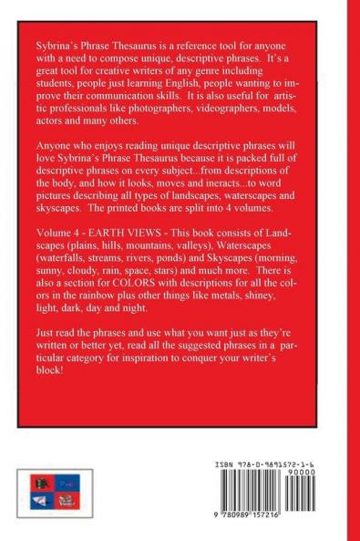 Volume 4 - Sybrina's Phrase Thesaurus - Earth Views