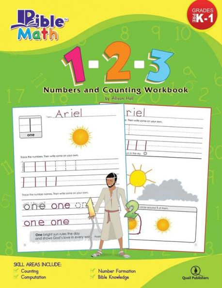 Bible Math: 1-2-3 Numbers and Counting Workbook