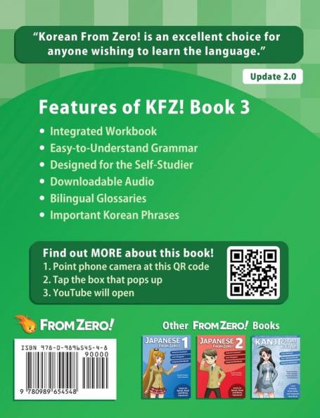 Korean From Zero! 3: Continue Mastering the Korean Language with Integrated Workbook and Online Course