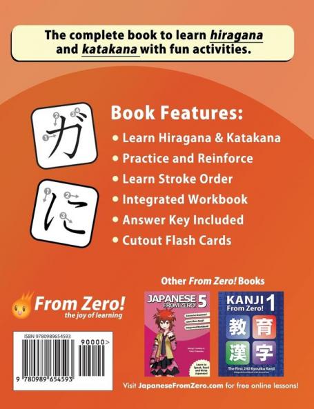 Japanese Kana from Zero!: Proven Methods to Learn Japanese Hiragana and Katakana with Integrated Workbook and Answer Key (Japanese from Zero!)