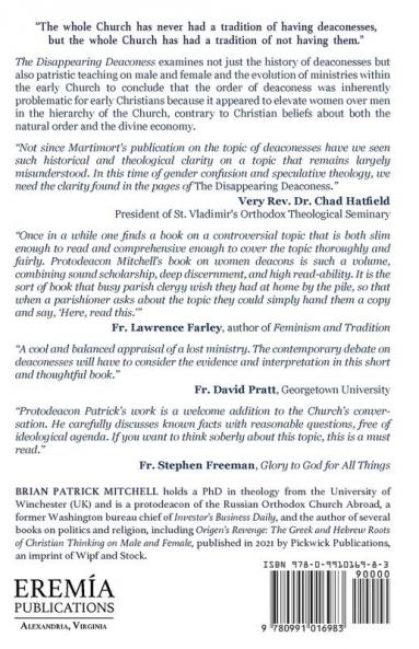 The Disappearing Deaconess: How the Hierarchical Ordering of Church Offices Doomed the Female Diaconate
