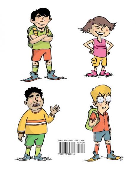 Comic Version of Kid's Zombie Adventure Series Escape from Camp Miccano.