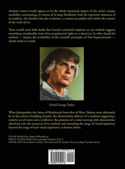 Soul of the Painter: David Taylor and Aesthetic Personality