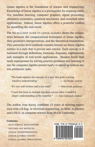 No Bullshit Guide to Linear Algebra