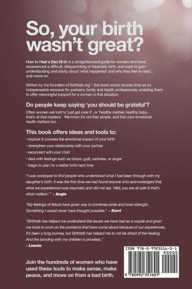 How to Heal a Bad Birth