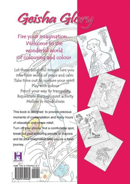 Geisha Glory - creative colouring book