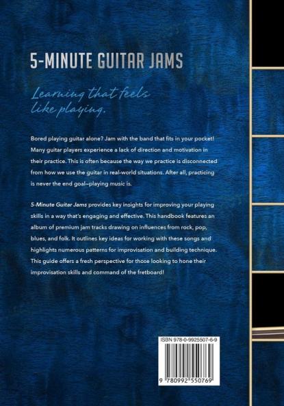 5-Minute Guitar Jams: Jam Tracks for Rock & Blues Guitar (Book + Online Bonus)