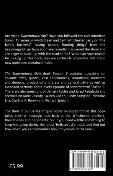 The Supernatural Quiz Book Season 3