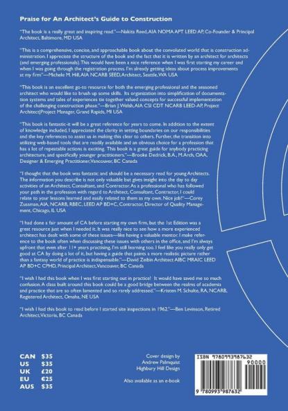 An Architect's Guide to Construction-Second Edition