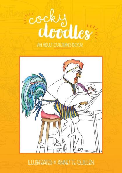 Cocky Doodles: An Adult Coloring Book