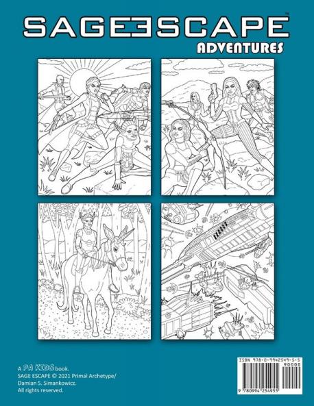 Sage Escape Adventures - Coloring And Activity Book