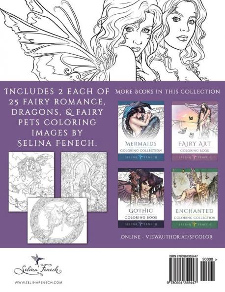 Fairy Companions Coloring Book - Fairy Romance Dragons and Fairy Pets