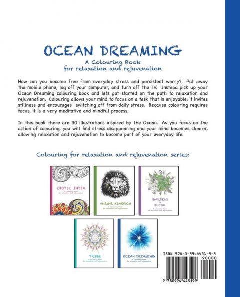 Ocean Dreaming: A Colouring Book for relaxation and rejuvenation: 5 (Colouring for Relaxation and Rejuvenation)
