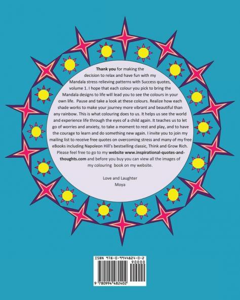Adult Coloring Book - 50 Mandala with Quotes About Success: A coloring book for adults that's full of wonderful inspiration! (Volume 1)