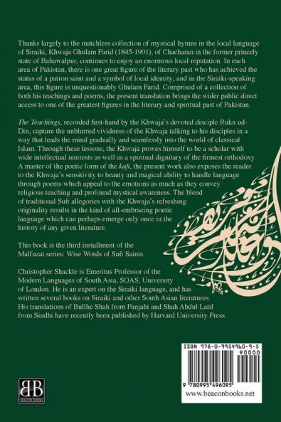 The Teachings and Poems of Khwaja Ghulam Farid: Selections from the Maqabis-ul-Majalis and Diwan-e-Farid: 3 (Malfuzat: Wise Words of Sufi Saints)