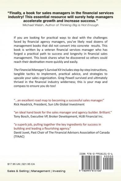 The Financial Manager's Survival Kit: From Survival to Success in the Financial Services Industry