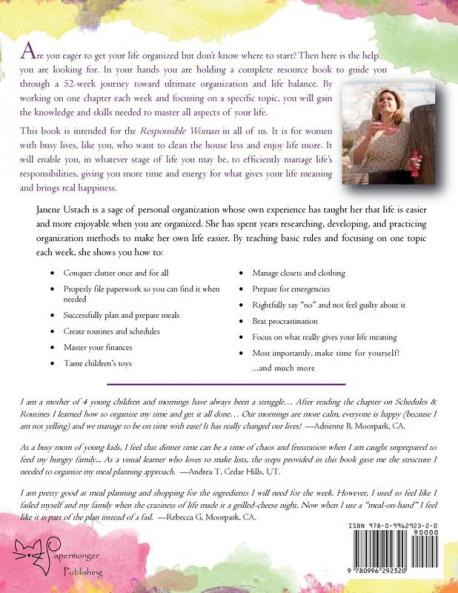 The Responsible Woman: 52 Weeks to Ultimate Organization & Life Balance