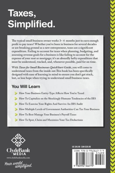 Taxes For Small Businesses QuickStart Guide: Understanding Taxes For Your Sole Proprietorship Startup & LLC