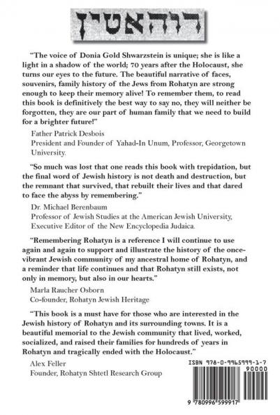 Remembering Rohatyn and Its Environs