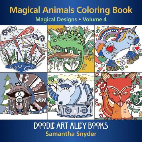 Magical Animals Coloring Book: Magical Designs: 4 (Doodle Art Alley Books)