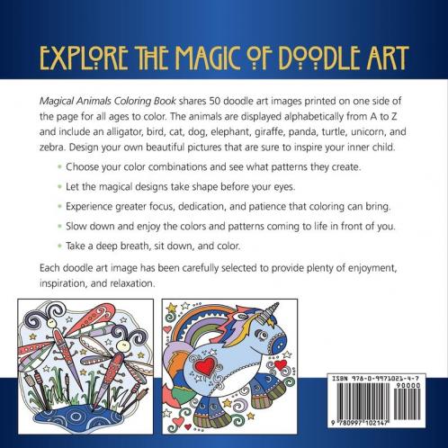 Magical Animals Coloring Book: Magical Designs: 4 (Doodle Art Alley Books)