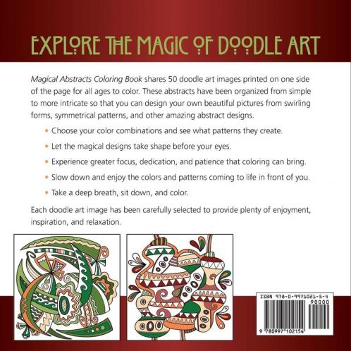 Magical Abstracts Coloring Book: Magical Designs: 5 (Doodle Art Alley Books)