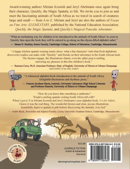 S Is for Safari: An Alphabetical Adventure With Quickly the Magic Spatula