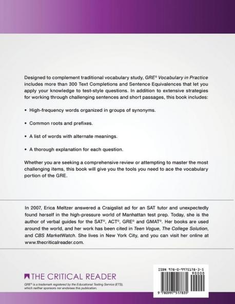 GRE Vocabulary in Practice