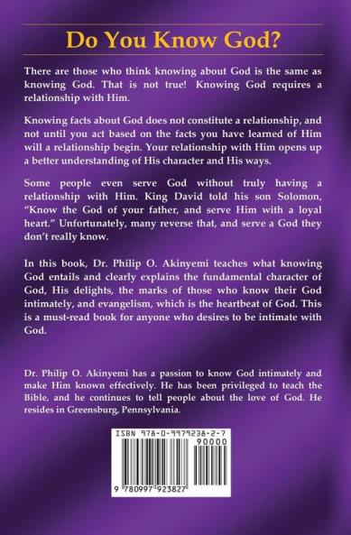 Knowing God: 1