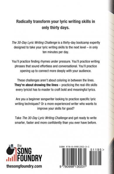 The 30-Day Lyric Writing Challenge