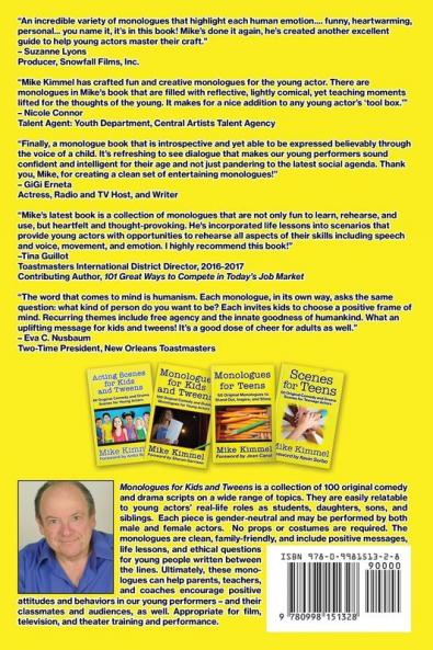 Monologues for Kids and Tweens: 100 Original Comedy and Drama Monologues for Young Actors