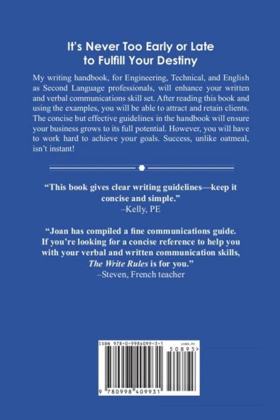 The Write Rules: Technical Writing/Presentation and English as a Second Language Guide: Technical Writing/Presentation