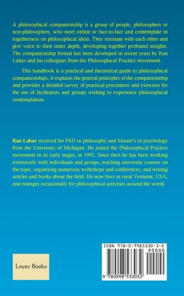 Handbook of Philosophical Companionships: Principles procedures exercises