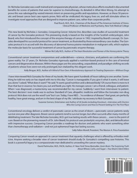 Conquering Cancer: Volume One 50 Pancreatic and Breast Cancer Patients on the Gonzalez Nutritional Protocol