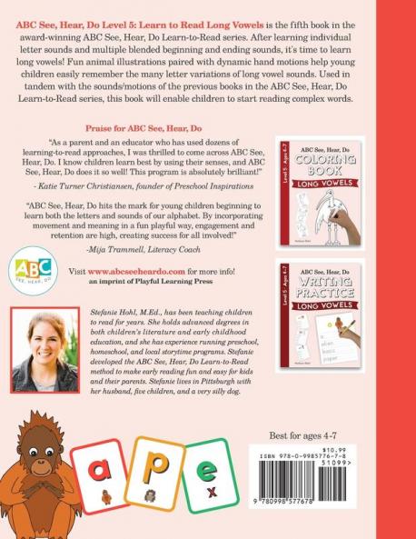 ABC See Hear Do Level 5: Learn to Read Long Vowels