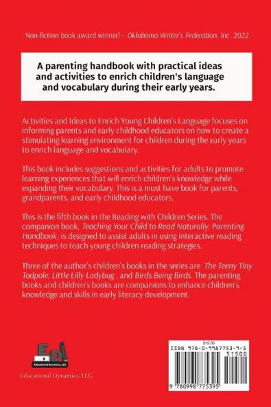 Activities & Ideas to Enrich Young Children's Language: A parenting handbook (Reading with Children Book)