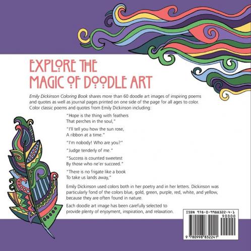 Emily Dickinson Coloring Book: 16 (Doodle Art Alley Books)