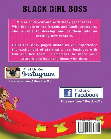 Black Girl Boss Story Coloring Book