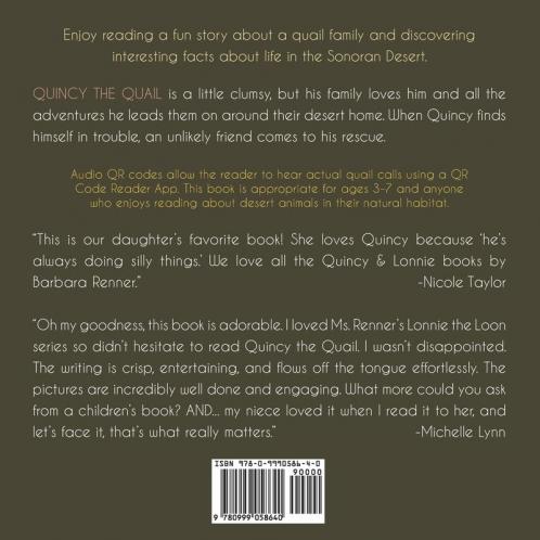 Quincy the Quail Leads His Family on an Adventure