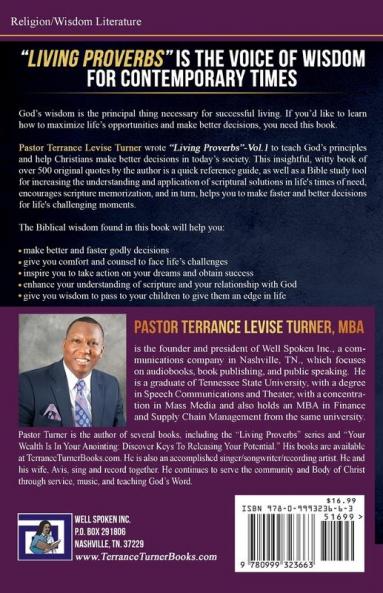 Distinguished Wisdom Presents . . . Living Proverbs-Vol.1
